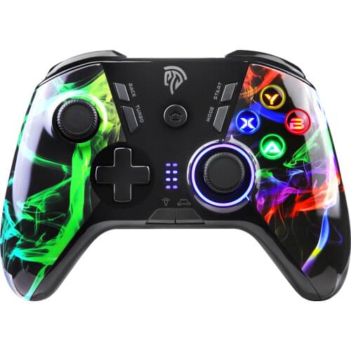 EasySMX ESM-9110 Wireless Gamepad Controller For PC Windows 10 Android TV/TV Box Laptop LED Customized Buttons Vibration Gamepad
