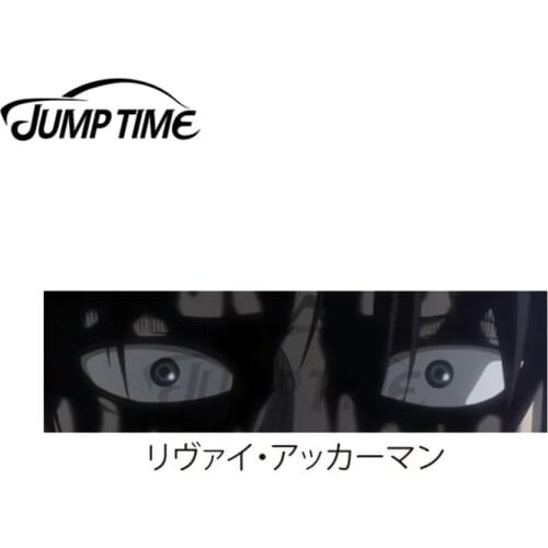 JumpTime 13 x 4.5 cm For Levi Acherman Eyes Car Decal Interesting Car Stickers Funny Graffiti Sticker Vinyl Material For JDM SUV