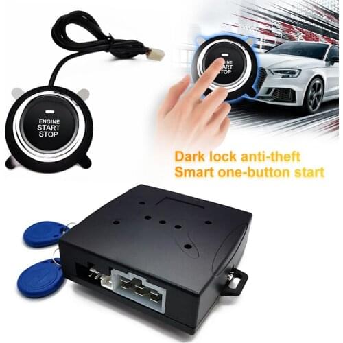 Car Start Stop Button 12V Engine Push Start Button Alarm Lock Keyless System Door Push Button Tactile Alarm Buttons