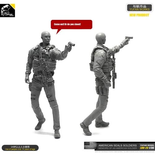 1/35 Resin Figure kits model Soldierself-assembled LOO-23
