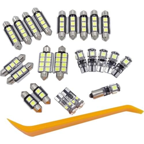 23 Piece Car Interior Lights Reading Lights License Plate Lamp LED Interior Lamp Is Suitable Fit for BMW X5 E53 2000-2006 Models