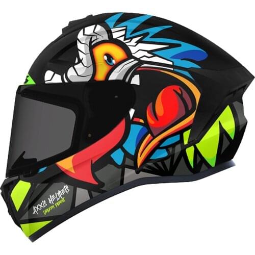 Axxis Draken Nahesa Helmet Full Face Motorcycle Helmet Parrot Viper Fish Wind Capacete Axxis Eagle Snake Cobra Vermelho Cinza