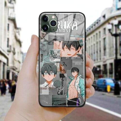 Haruka nakamura anime manga Soft Silicone Glass Phone Case Cover Shell For iPhone SE 6 6s 7 8 Plus X XR XS 11 12 Mini Pro Max