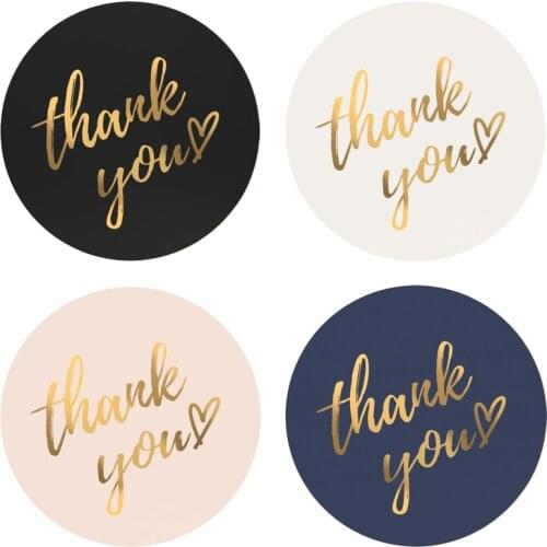 500PCS Thank You Stickers Thank You For Your Order Pegatinas Package Gift Seal Label Supporting Small Sticker For Envelope Mail