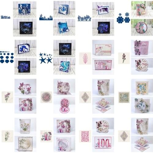 New 3D flowers Ocean Coral Reef Cutting Dies Scrapbook Dariy Decoration Stencil Embossing Template DIY Greeting Card Handmade