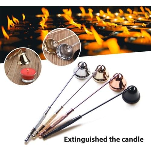 Candle Extinguisher Candle Snuffer Dissipator Candle Wedding Home Hotel Tools Bell Shape Damper for Candles Banquet Accessories