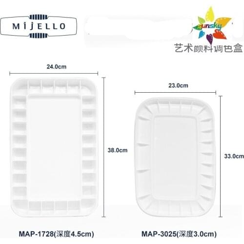 MIJELLO Acrylic Oil Color Palette Artelier Airtight,Easy to Clean by Peeling Off the Dry Color,Special Airtight Structure