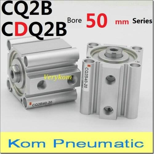 Pneumatic Compact Air Cylinder CQ2B CDQ2B Bore 50MM CQ2B/CDQ2B50-75X5*10-15-20-25-40-50-100DZM SMC Type Inner Thread Mini Piston
