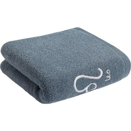 Bathroom 75CMX35CM Emboridered Constellation Face Towel Cotton Soft Women Men Universal Hand Towels Home Office Hotel Decoration