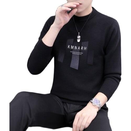 New Fashion Brand Sweater Mens Pullovers Thick Slim Fit Jumpers Knitwear Woolen Winter Korean Style Casual Clothing Men