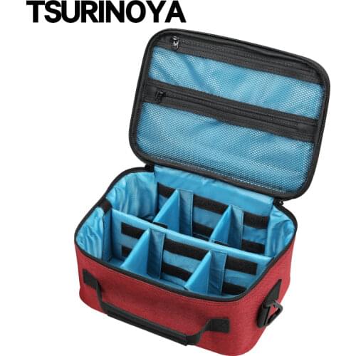 TSURINOYA Large Capacity Fishing Bag 30*15*22cm High Quality Oxford Cloth Multifunction Lure Bag Shoulder Waist Bag