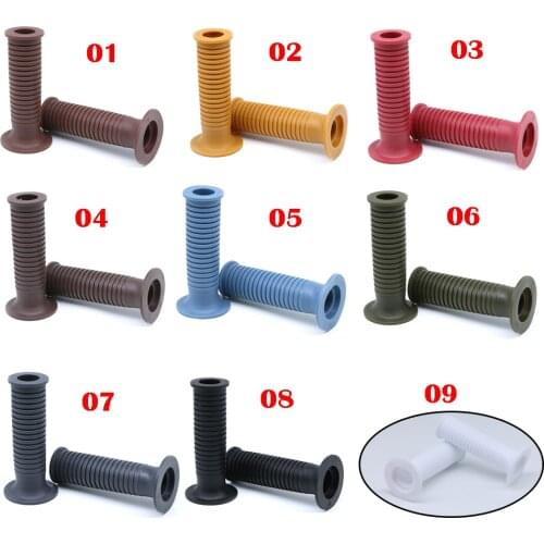 Universal 7/8'' 1'' Motorcycle Grips Non Slip Rubber Gel Hand Grips Bar End Thruster Grip 22mm 25mm Chopper ATV Dirt Bike CG125