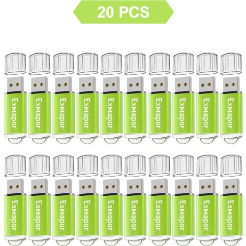 20 Pack 1GB 2GB Flash Drive Bulk 4GB 8GB USB Memory Stick Thumb Drive Bulk Rectangle Design 16GB 32GB Jump Drive Zip Drive Blue