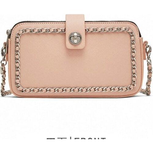 2018 womens messenger bag summer small chain cross body bag double layer zipper organizer bag girls money purse classic handba