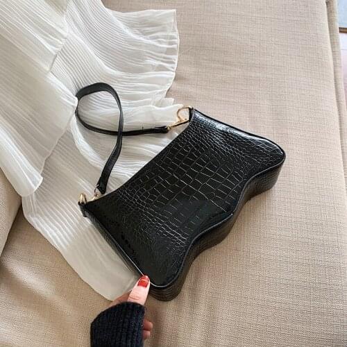 Stone Pattern Women Shoulder Bags Designer Tote Bag Designer Luxury Crocodile Pu Leather Messenger Bag Chic Ladies Small Purses