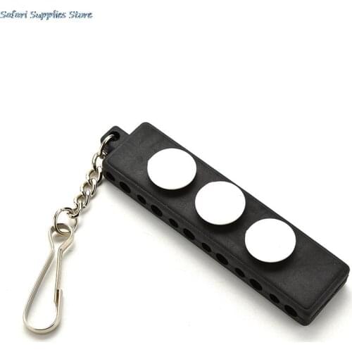 2017 New Outdoor Golf Tee Holder Carrier 12 Wooden Plastic Tees with 3 Ball Markers with Keychain Golf Accessories 1PC