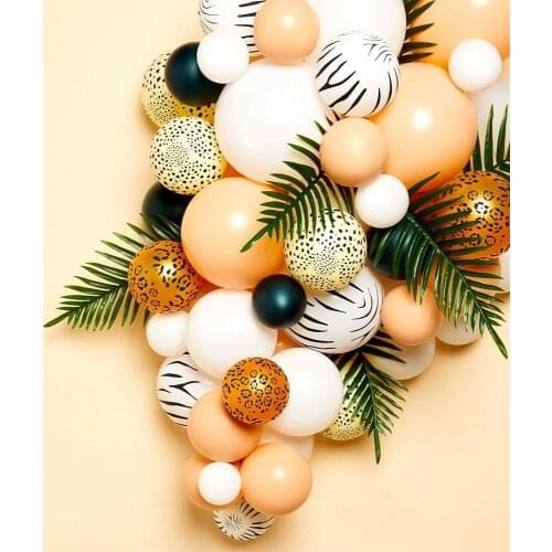 10pcs/lot Animal Printed Tiger Leopard Zebra Latex Balloon Jungle Theme Birthday Wedding Decor Summer Party Baby Shower Supplies