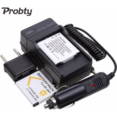 2Pcs Probty NP-BN1 NP BN1 Camera Battery + Charger For Sony DSC-QX10 DSC-QX30 DSC-QX100 DSC-TF1 DSC-TX10 DSC-TX20 DSC-TX30 WX220