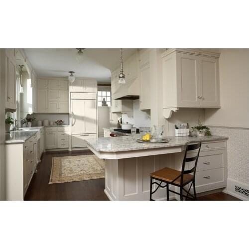 2019 New style free design kitchen cupboard 18mm plywood carcase 100% oak solid wood modular kitchen cabinets oak