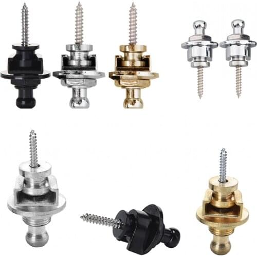 2020 Hot 2Pcs Guitar Strap Lock Botton Schaller Style Straplocks Electric Acoustic Guitar Bass Strap Locks