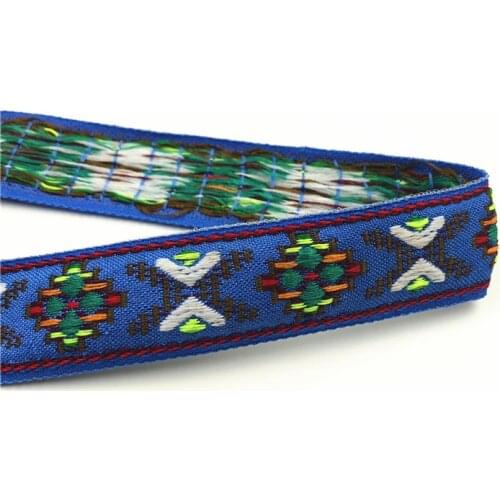 5Yards 26mm 1" Woven Jacquard Ribbon Pattern Letter Splied DIY Handmade Ribbon Material Sewing Hat Curtain Clothing Decor