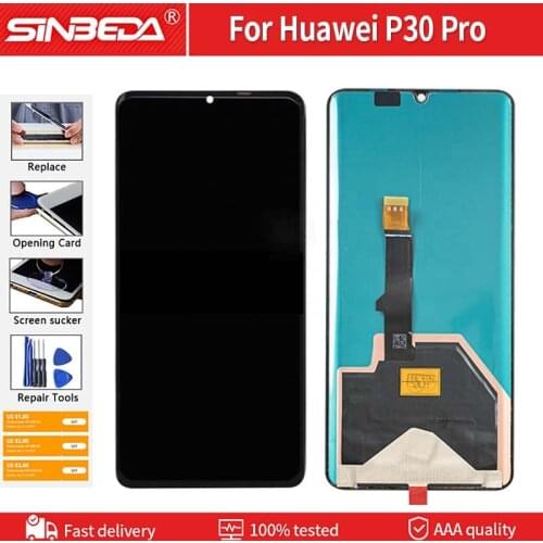 6.47 Inch Original For Huawei P30 Pro LCD Display Touch Screen Digitizer Assembly for Hua Wei P30 Pro Replacement Screen