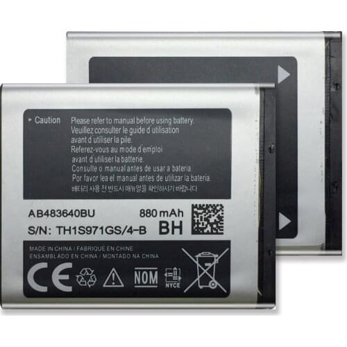 AB483640BU For Samsung Battery SL-M608 J600 J608 B3210 C3050 E740 E748 F110 F118 F619 G618 J218 Battery