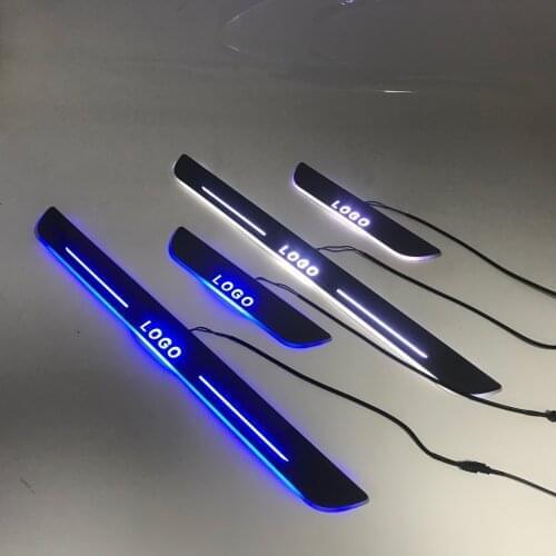 Acrylic mobile LED welcome scooter wear plate door sill frame path light for for BMW e92/e90/e60/e46/E39/f10/f20 car accessories