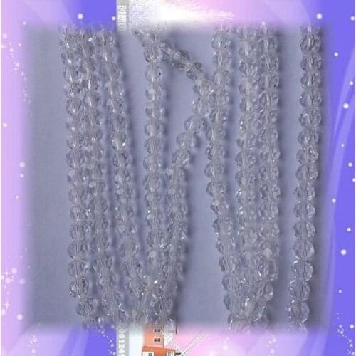 Free shipping 10mm 720pcs/bag White Crystal Clear Glass Beads For Chandelier