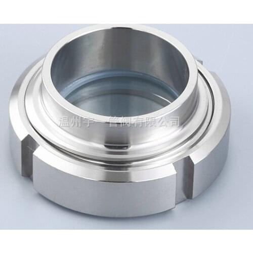Free shipping 4" 102mm 304 Stainless Steel Union type Sight Glass
