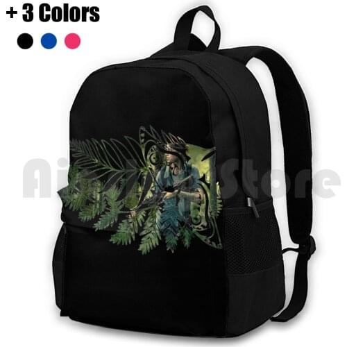 Ellie S Tattoo 2 Black Outdoor Hiking Backpack Waterproof Camping Travel The Last Of Us Ellie Joel The Last Of Us Part 2 The