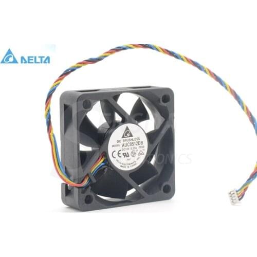 For delta AUC0512DB 5015 12V 0.27A 4Wire server inverter Cooling Fan