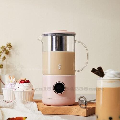 6 in 1 Electric Coffee Maker Portable Milk Tea Machine Milk Frother Automatic Tea Maker Health Preserving Pot DIY Milk Tea 500ml