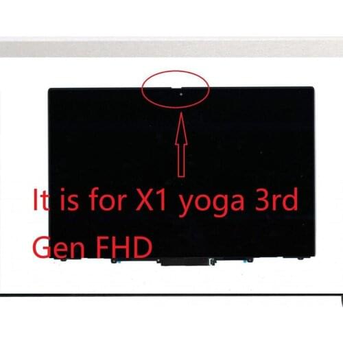 FHD Non Infra red Camera LCD Touch Screen Assembly For Lenovo 01YT242 ThinkPad X1 Yoga 3rd Generation