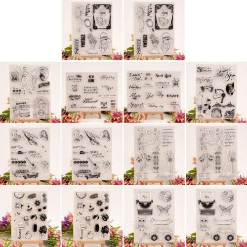 Leaf Ice Cream Silicone Clear Seal Stamp DIY Scrapbooking Embossing Photo Album Decorative Paper Card Craft Art Handmade Gift