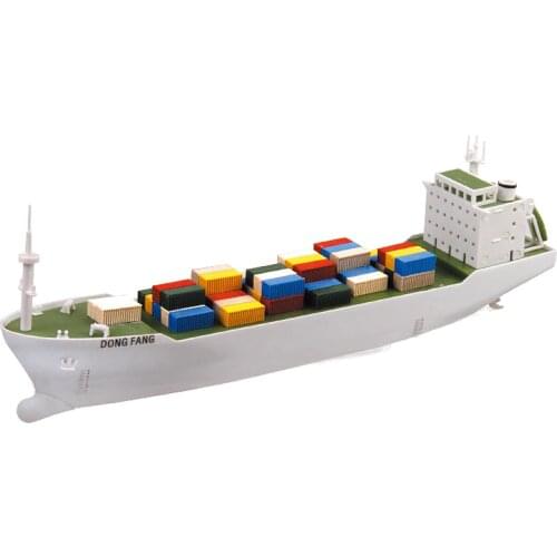 1:500 Scale DIY Electric-powered Containeliner Ship With Motor Driving Electric Assembly Model DONGFANG