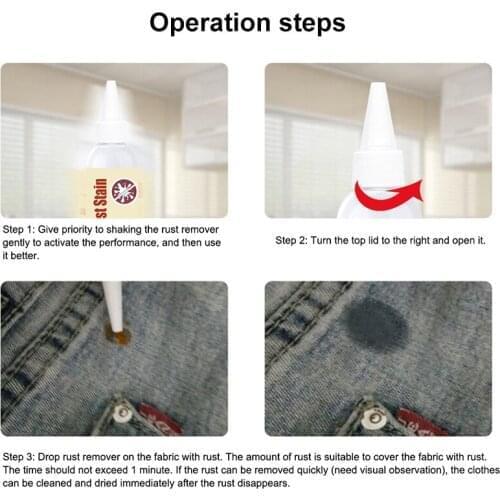 Fabric Rust Stain Remover Multi-purpose Clothes Cleaner Waterless Clothing Cleansing Agent B99
