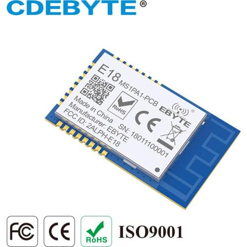 Zigbee Module CC2530 2.4GHz Wireless Transceiver E18-MS1PA2-PCB PA IoT Radio Transmitter and Receiver