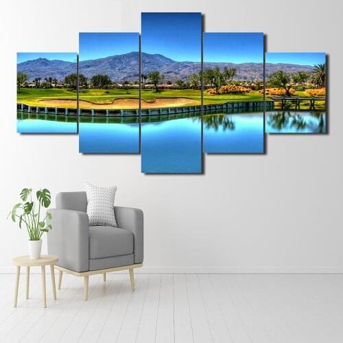 Wall art decoration modern popular modular 5 piece painting
