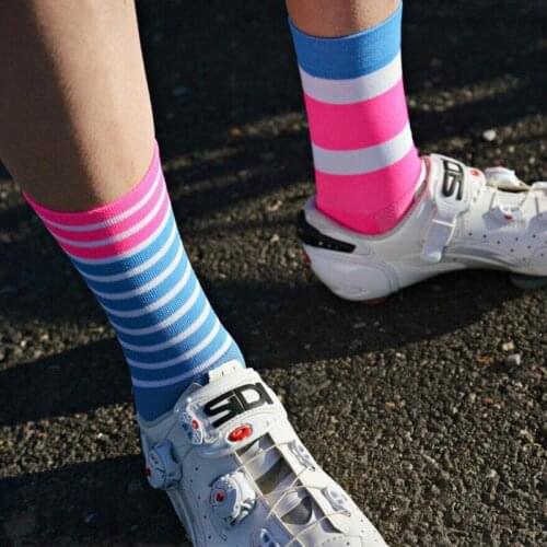 Unisex Sports Socks Riding Bicycle Breathable Compression Spring Summer Cycling Socks Footwear Basketball Football Socks 5 pairs