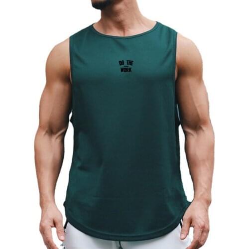 New Mens Summer Sport Workout Mesh Casual Tank Top Fitness Fashion Singlet Quick Dry Vest Running Bodybuilding Sleeveless Shirt