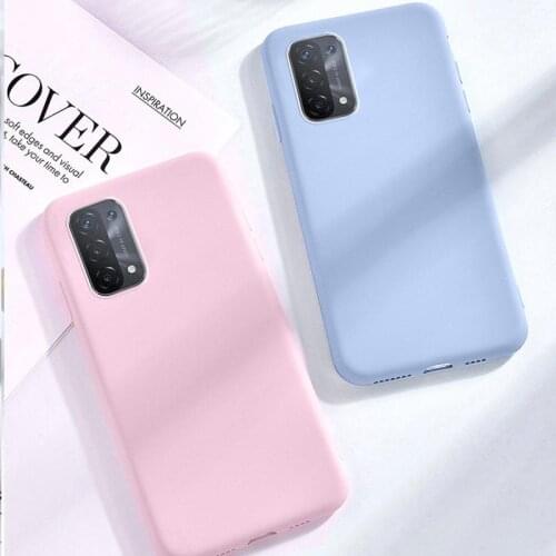 Shockproof TPU Phone Case For Oppo A74 Case Protector For oppo A74 5G Cover Soft Candy Colors Case For oppo A54 A74 5G Capa
