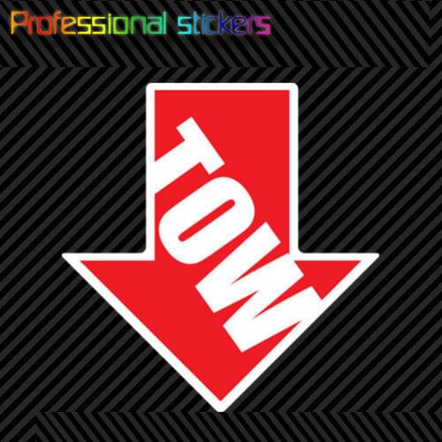 TOW Point Sticker Die Cut Decal Self Adhesive Vinyl Racing Safety Car #3 Stickers for Motos, Cars, Laptops, Phone