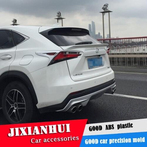 For Lexus NX200t roof Spoiler 2015-2017 Lexus NX200t NX300t Spoiler ABS plastic Material Car Rear Wing Color Rear Spoiler