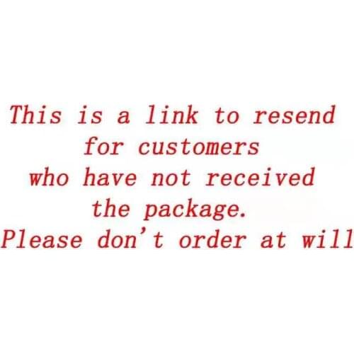 Replace the link and do not place this order