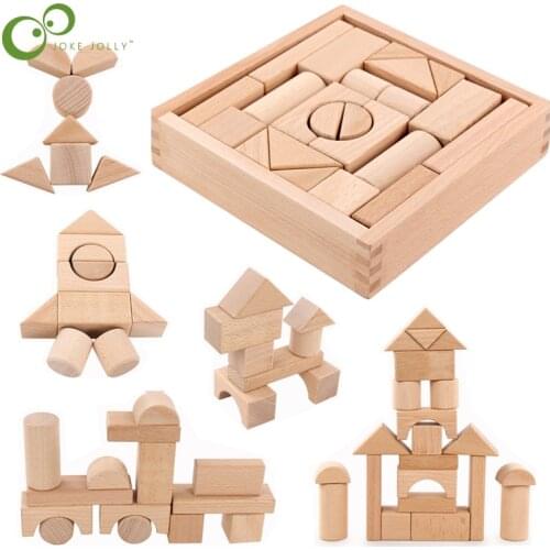 22Pcs/Set DIY Wooden Baby Toys Montessori Toys For Children Wooden Presents Nursing Gift Baby Block Puzzle Kids Gifts Toys YJN