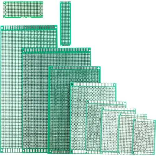5Pcs/lot 5x7 4x6 3x7 2x8 6x8 7x9 Double Side Copper Prototype PCB Universal Board Experimental Development Plate For Arduino