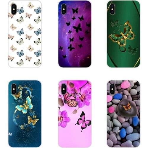 Accessories Phone Cases Covers For Apple iPhone X XR XS 11Pro MAX 4S 5S 5C SE 6S 7 8 Plus ipod touch 5 6 Butterfly Art beautiful