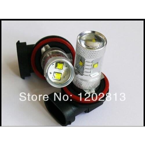 Free shipping 2Pcs CAN BUS ERROR FREE VERSION H11 PGJ19-2 30W CREE Chips HIGH POWER LED FRONT FOG CAR WHITE BULBS