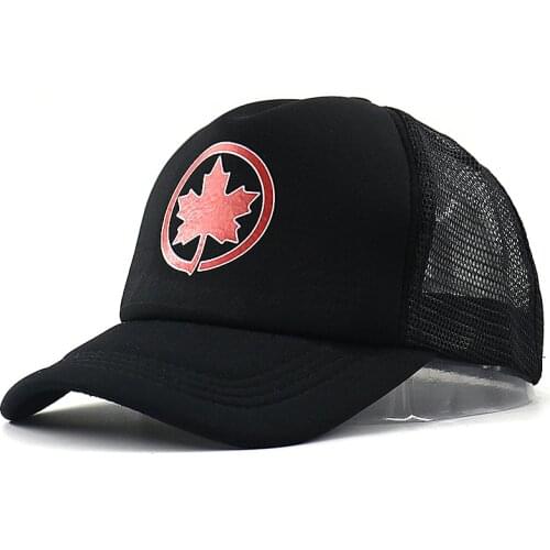 Canada Maple leaf printing mesh baseball cap for summer cotton adjustable Canada national emblem curved snapback hats